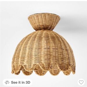 Studio McGee Natural Rattan Pendant Light
